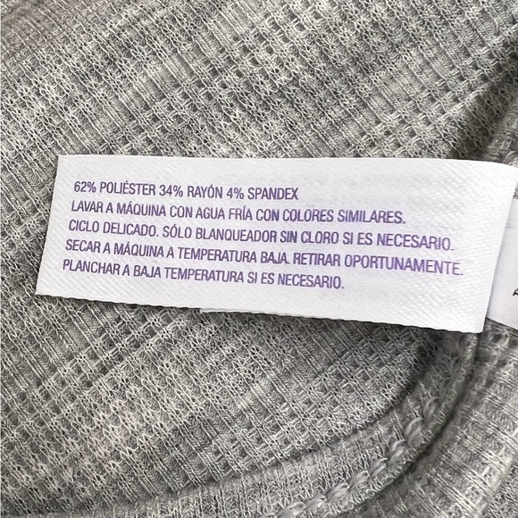 Stars Above Women's Gray Textured Knit Pajama Shorts 2pc Set-S - Picture 4 of 6